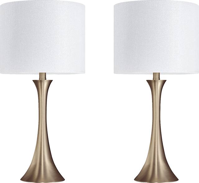 Keely Alley White Lamp, Set of 2 - Thumbnail - Image 1