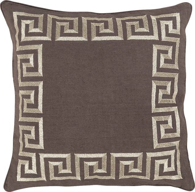 Keeper of the Keys Brown Accent Pillow - Thumbnail - Image 1