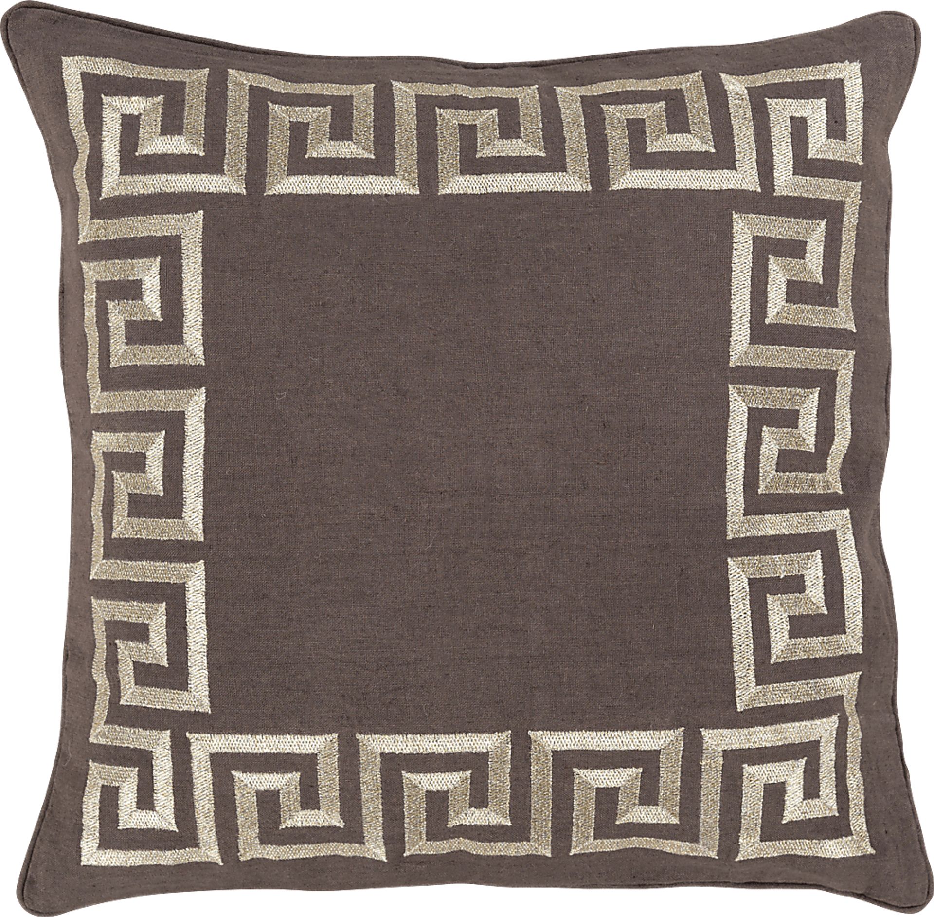 Keeper of the Keys Brown Accent Pillow - Image 1