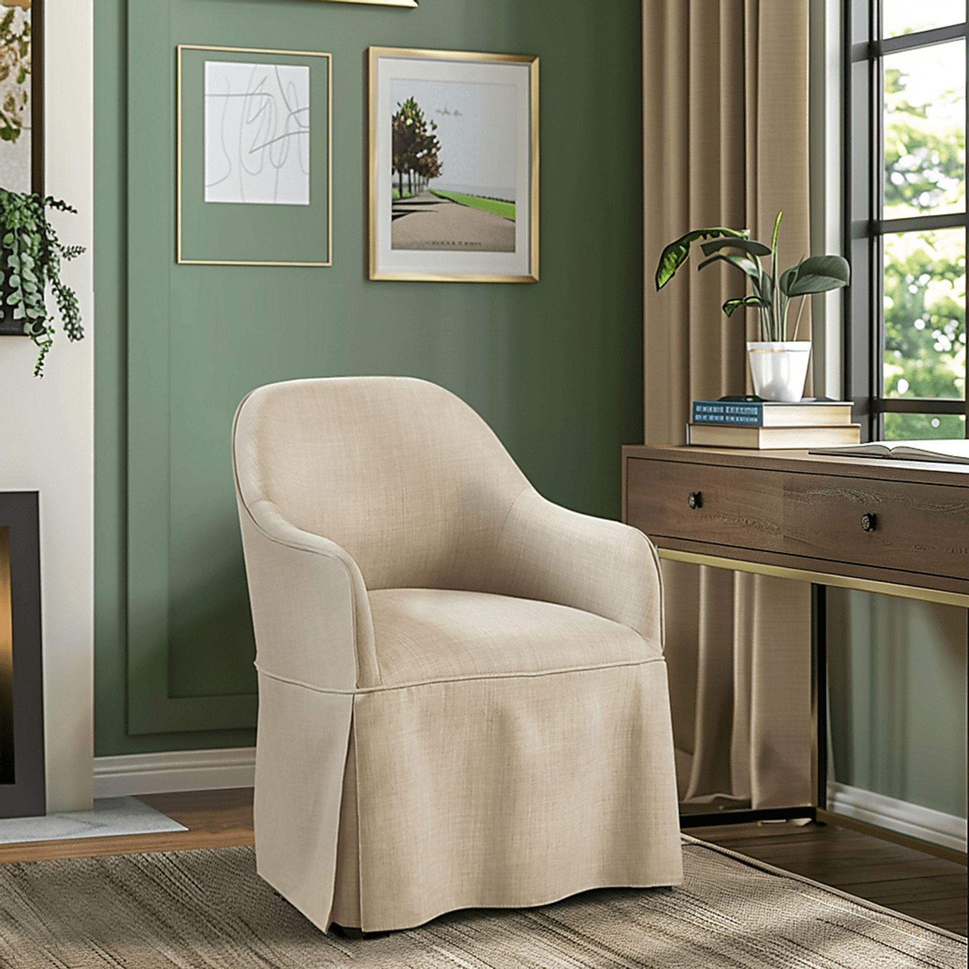 Keeshond Brown Arm Chair - Image 2