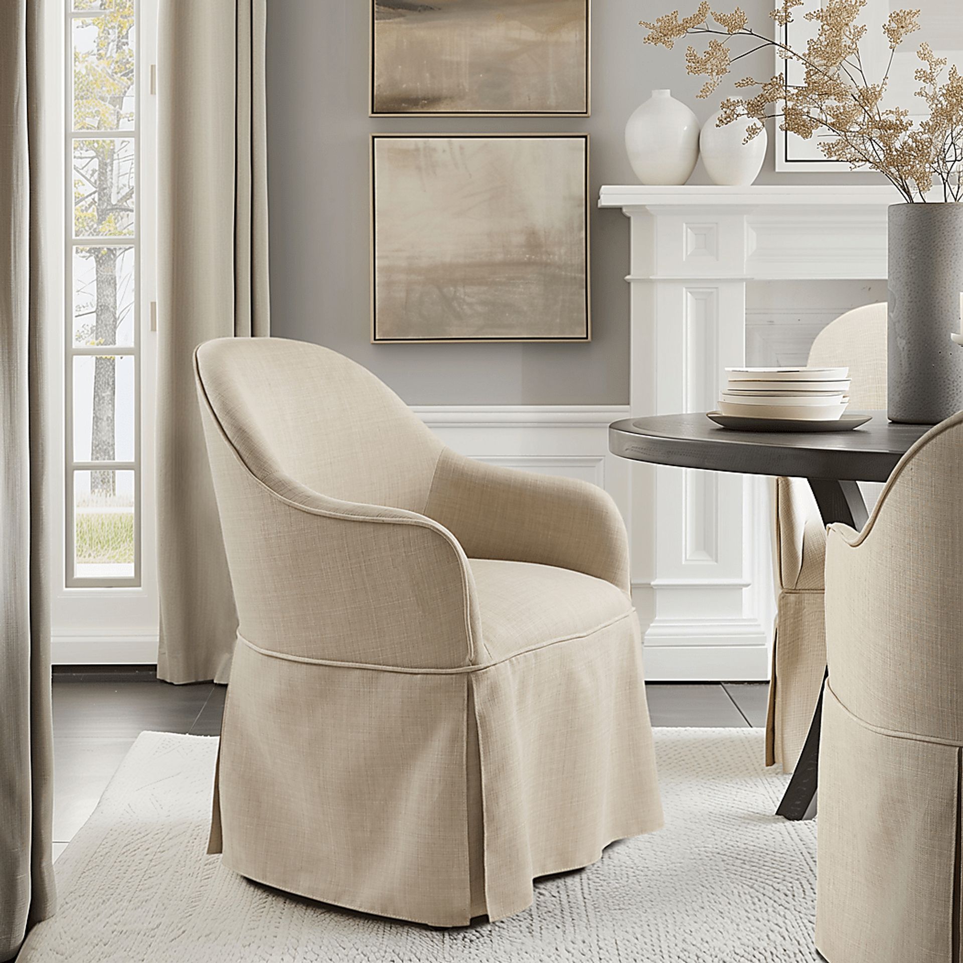 Keeshond Brown Arm Chair - Image 9
