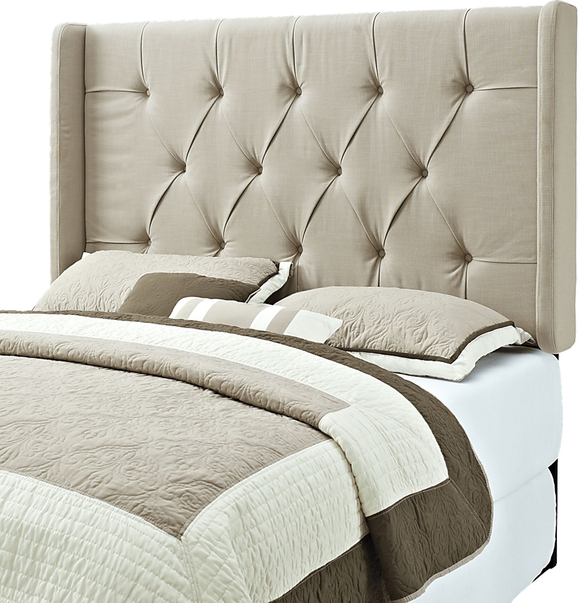 Kegan Linen Full/Queen Upholstered Headboard - Image 4