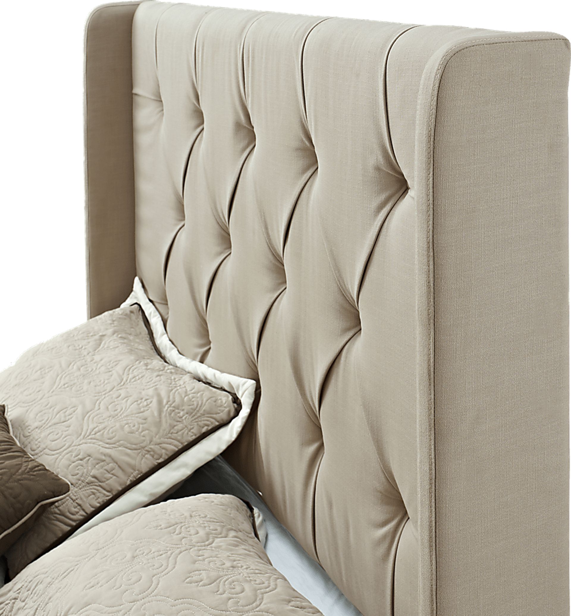 Kegan Linen Full/Queen Upholstered Headboard - Image 5