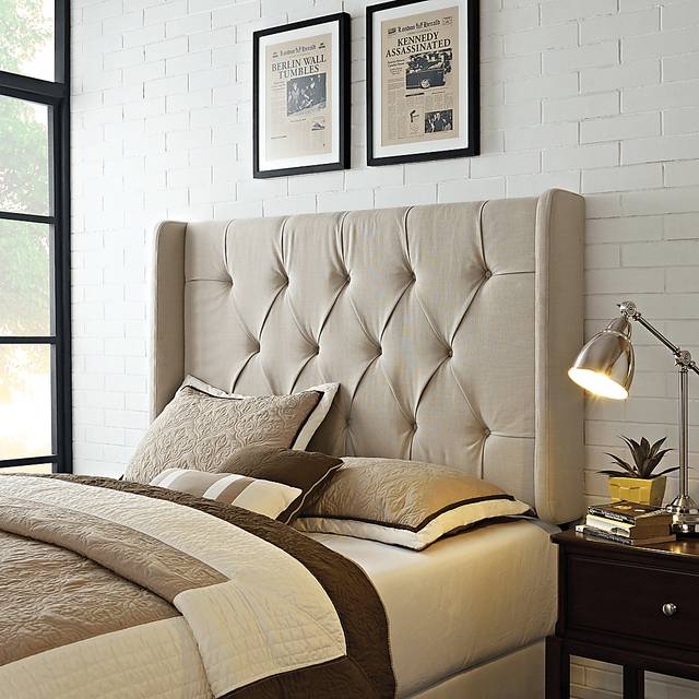 Kegan Linen Full/Queen Upholstered Headboard - Thumbnail - Image 6