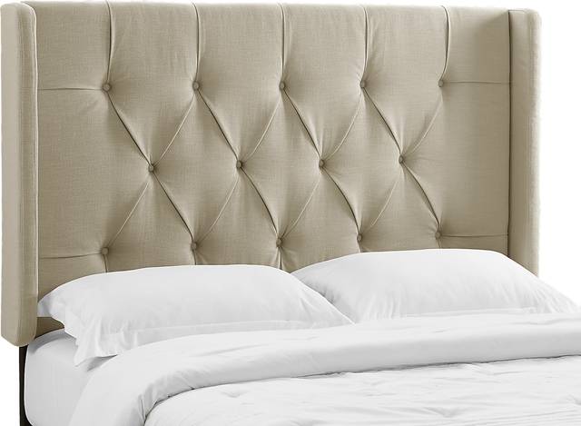 Kegan Linen Full/Queen Upholstered Headboard - Thumbnail - Image 1