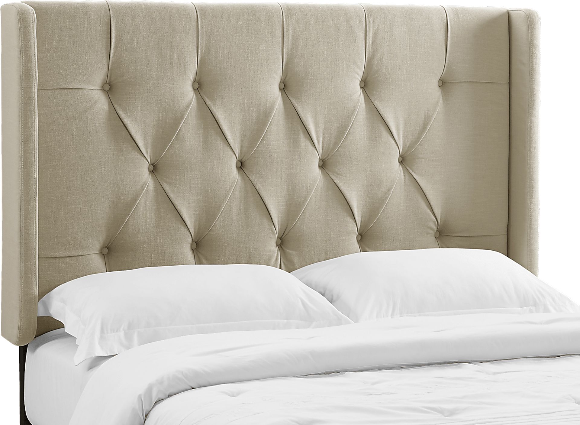 Kegan Linen Full/Queen Upholstered Headboard - Image 1