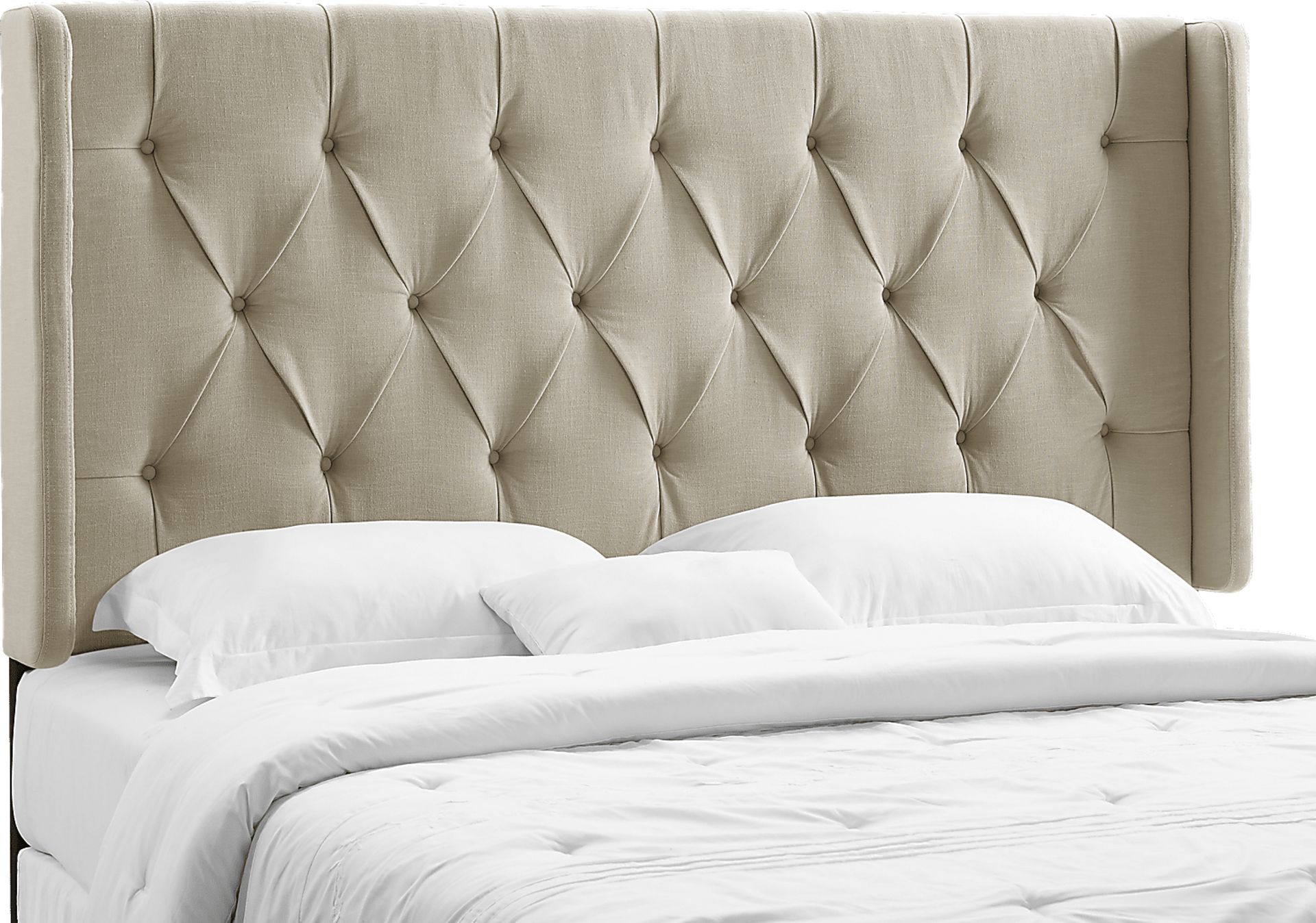 Kegan Linen King Upholstered Headboard - Image 1