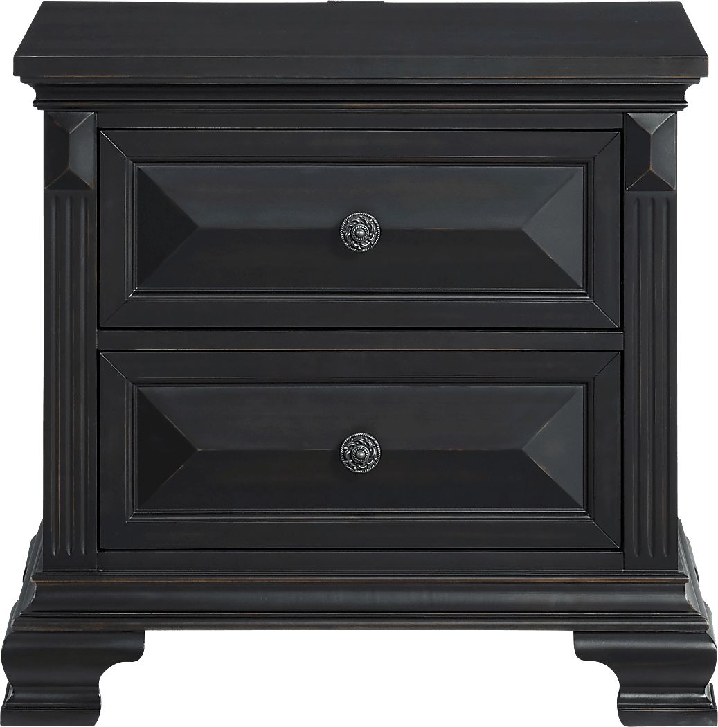Keghon Black Nightstand - Thumbnail 2