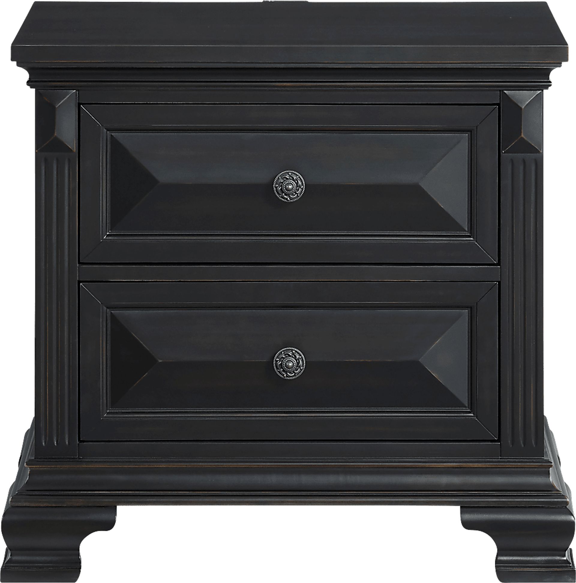 Keghon Black Nightstand - Image 4