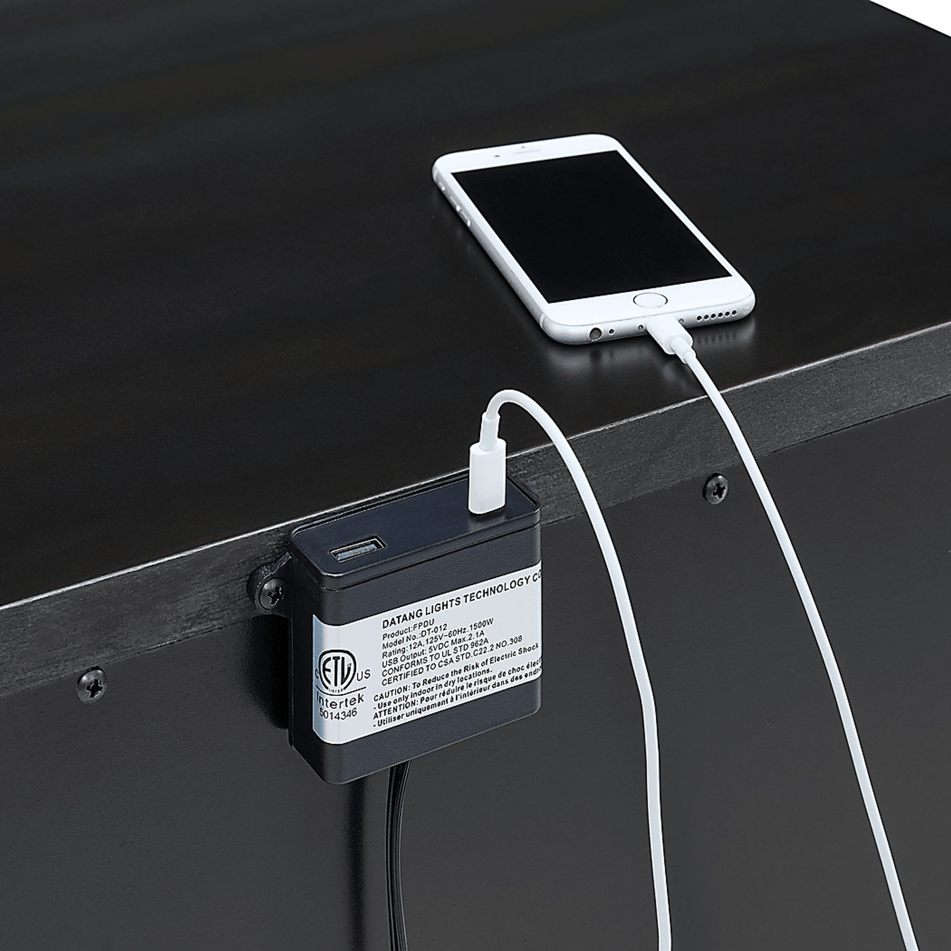 Keghon Black Nightstand - Image 5