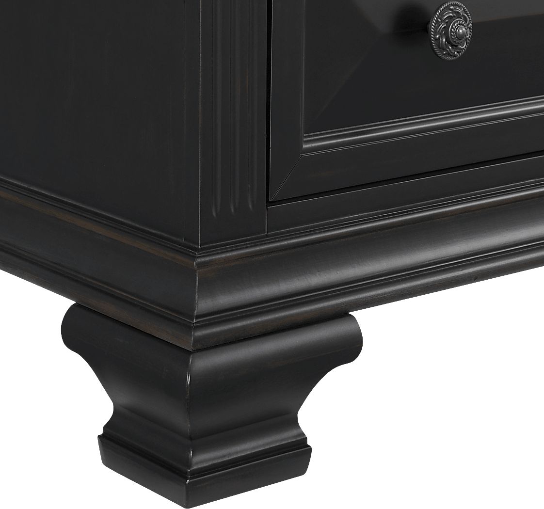 Keghon Black Nightstand - Thumbnail 4