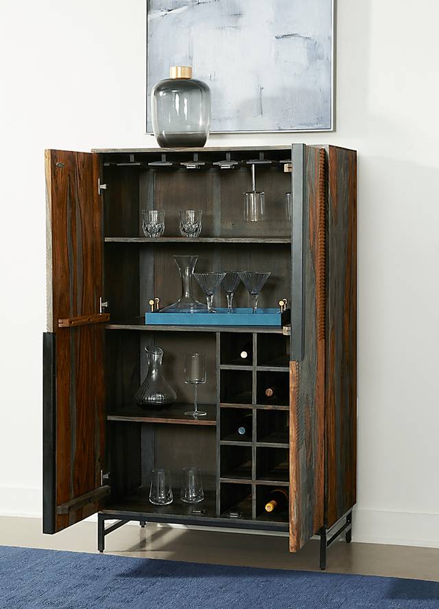 Kehoe Brown Wine Cabinet - Thumbnail - Image 3