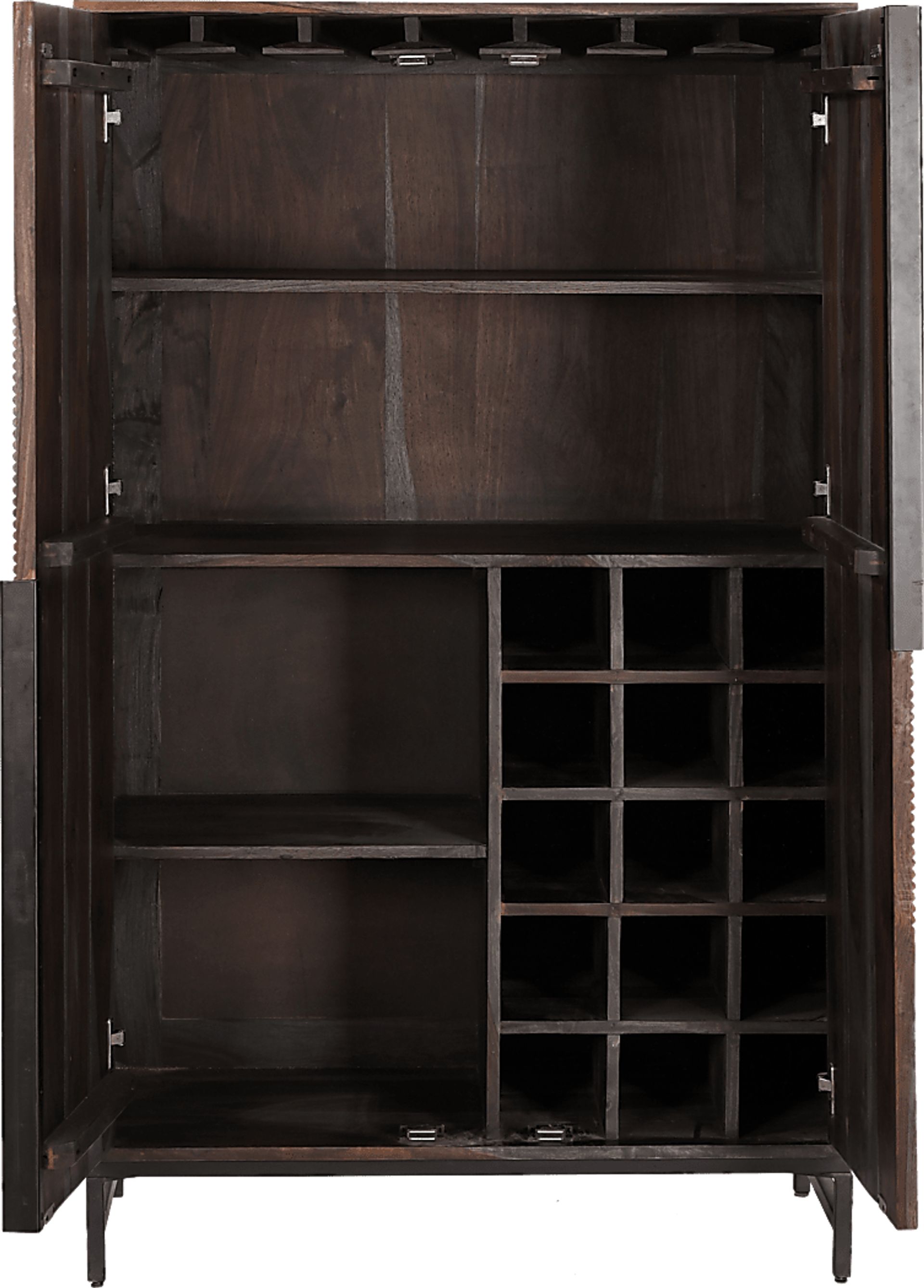 Kehoe Brown Wine Cabinet - Image 4