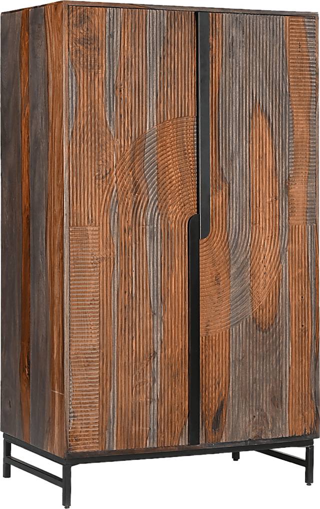 Kehoe Brown Wine Cabinet - Thumbnail - Image 1
