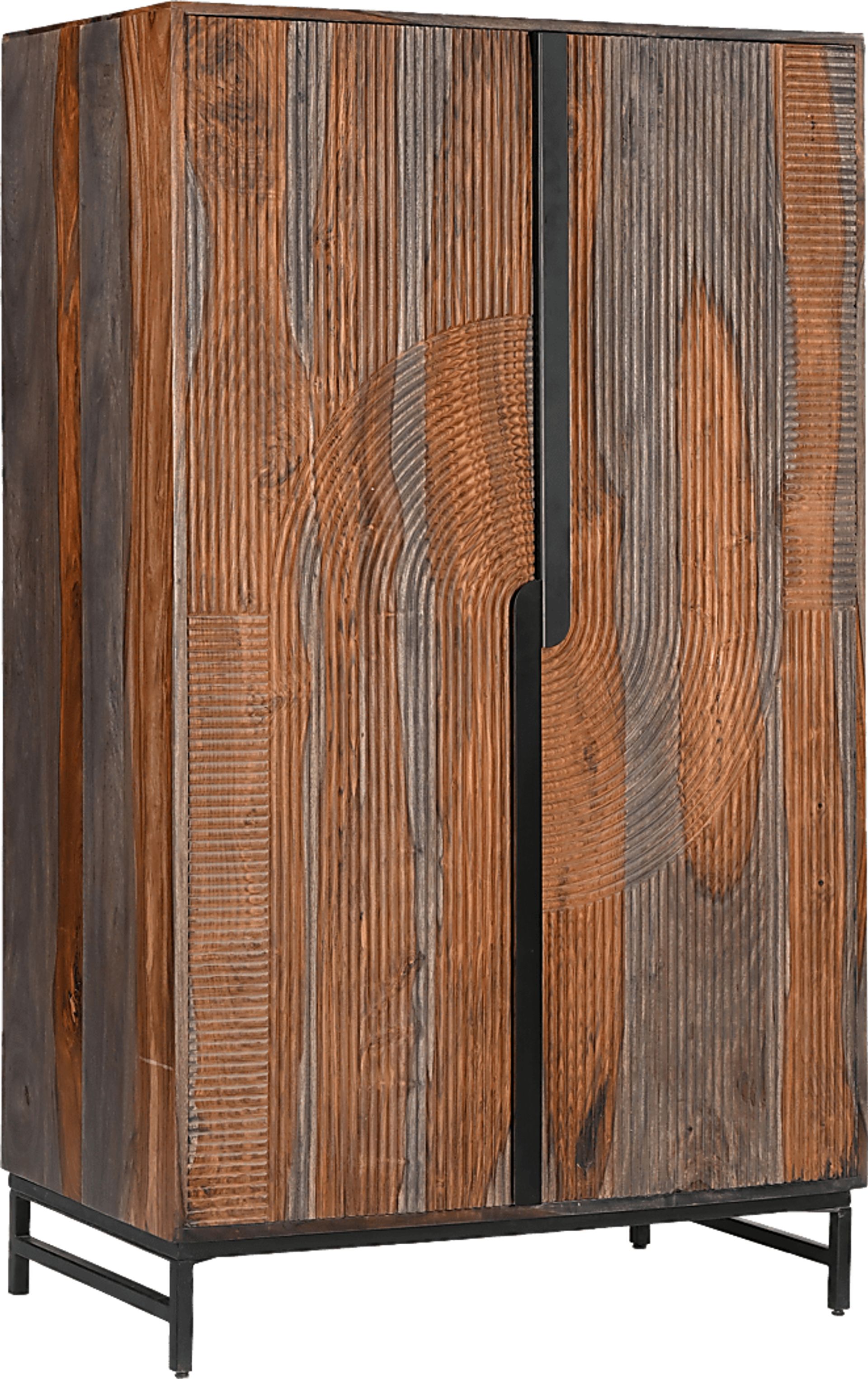 Kehoe Brown Wine Cabinet - Image 1