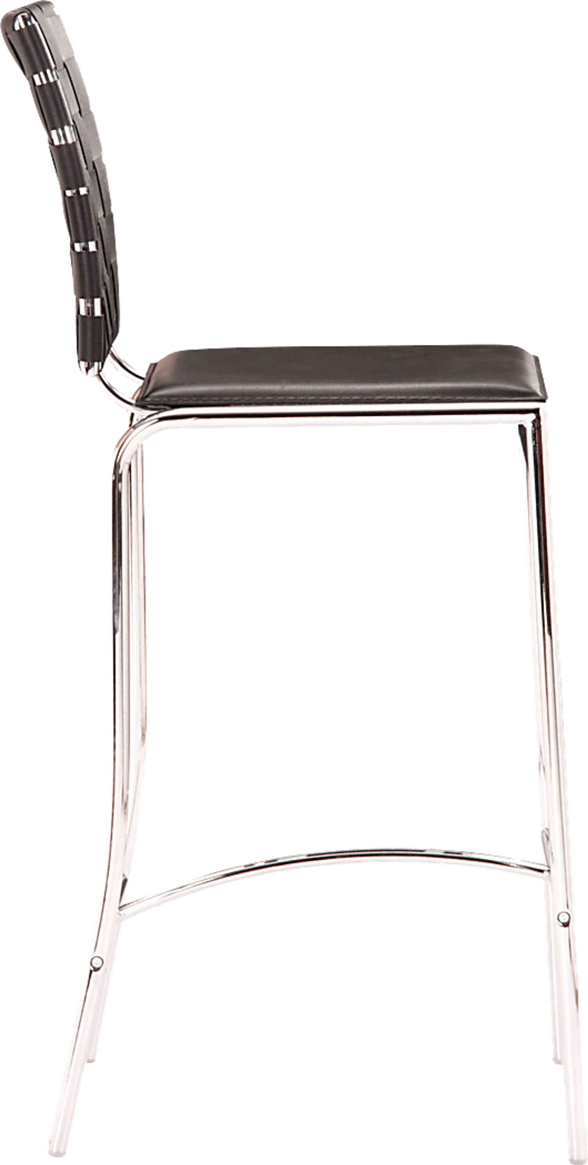 Keiko Black Counter Height Stool, Set of 2 - Image 3