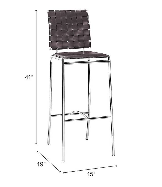 Keiko Espresso Barstool, Set of 2 - Thumbnail - Image 5