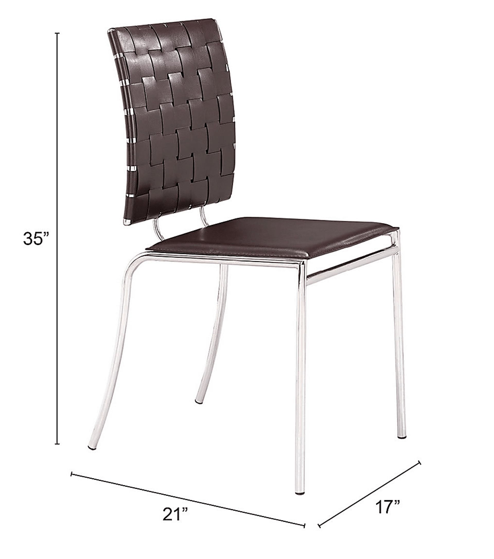 Keiko Espresso Side Chair, Set of 4 - Image 5