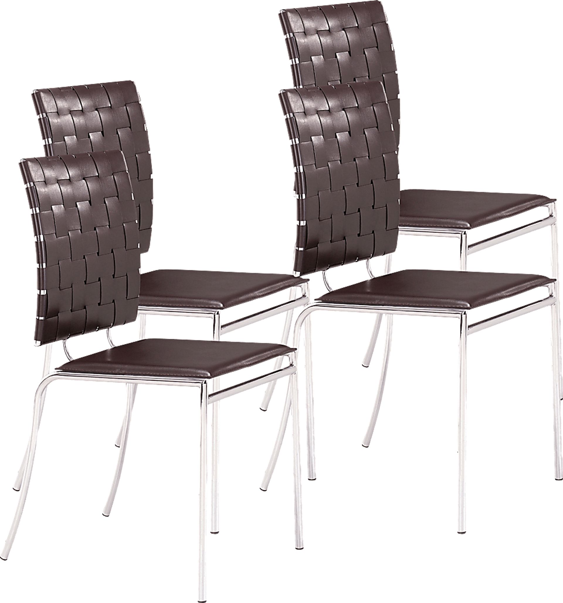 Keiko Espresso Side Chair, Set of 4 - Image 1