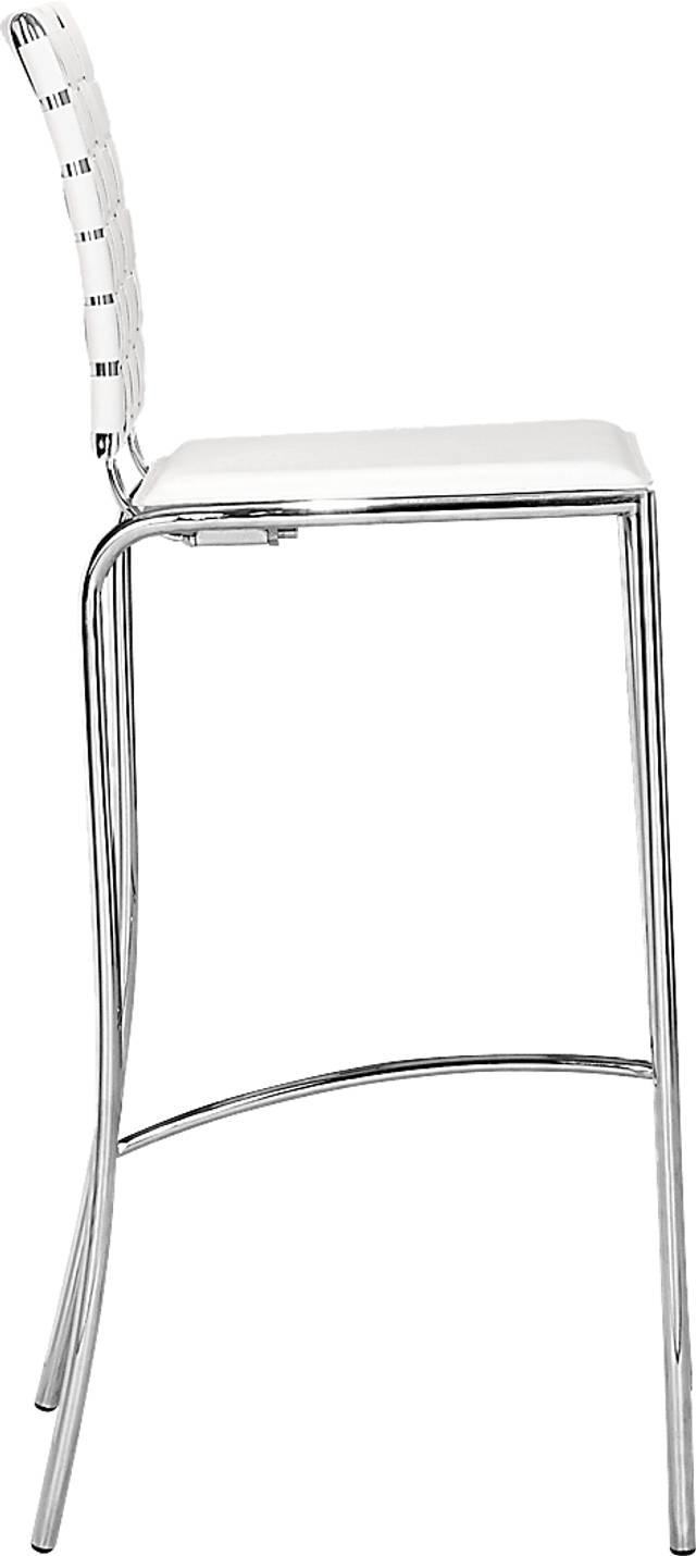 Keiko White Barstool, Set of 2 - Thumbnail - Image 2