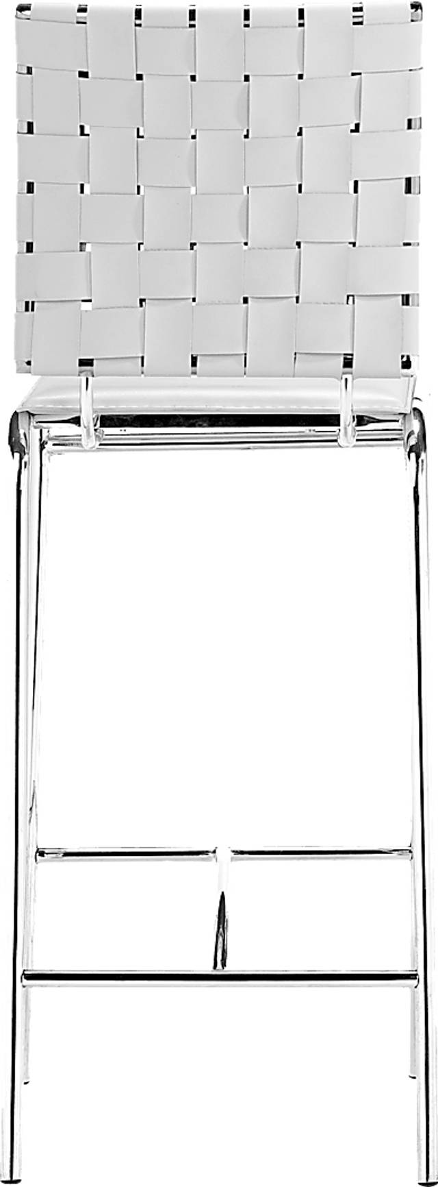 Keiko White Counter Height Stool, Set of 2 - Thumbnail - Image 4