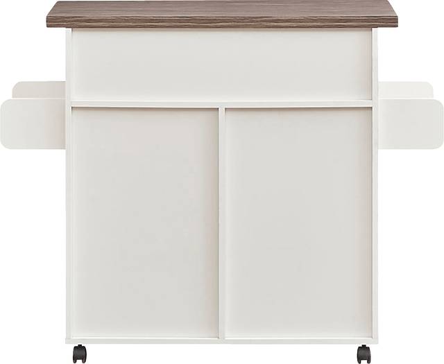 Keimio White Kitchen Cart - Thumbnail - Image 5