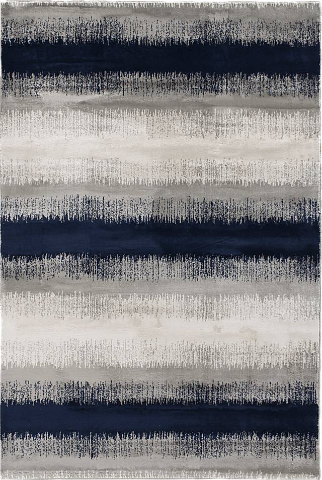 Keira Navy 6'6 x 9'6 Rug - Thumbnail - Image 1