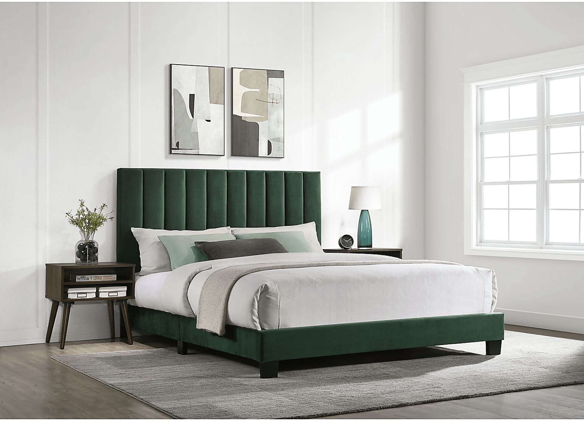 Kekoa Emerald 3 Pc Queen Platform Bed - Image 11