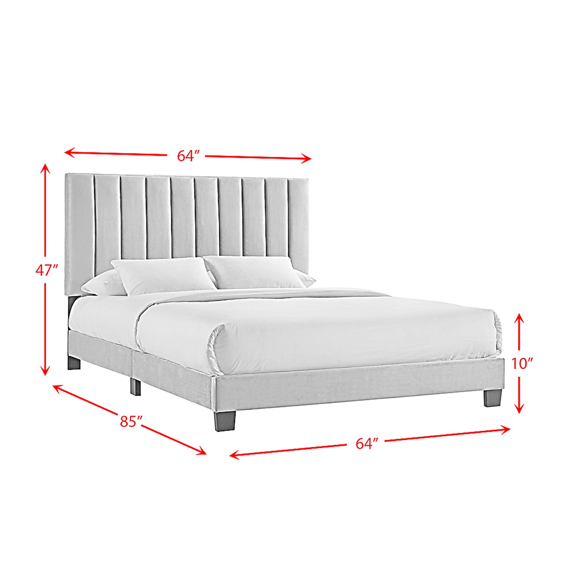 Kekoa Emerald 3 Pc Queen Platform Bed - Image 14