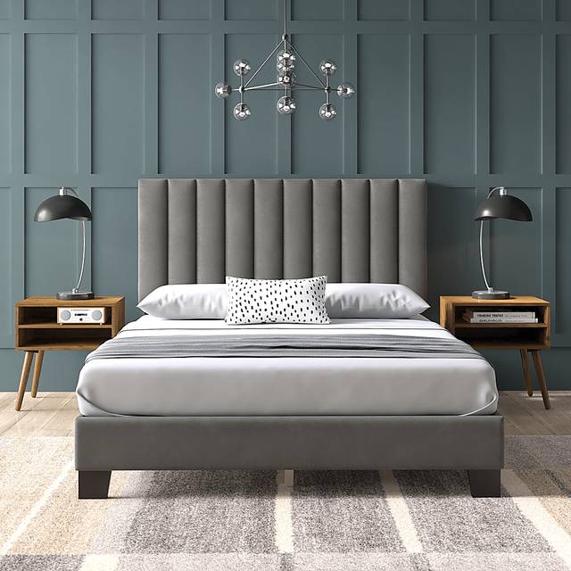 Kekoa Gray 3 Pc Queen Platform Bed - Thumbnail - Image 11