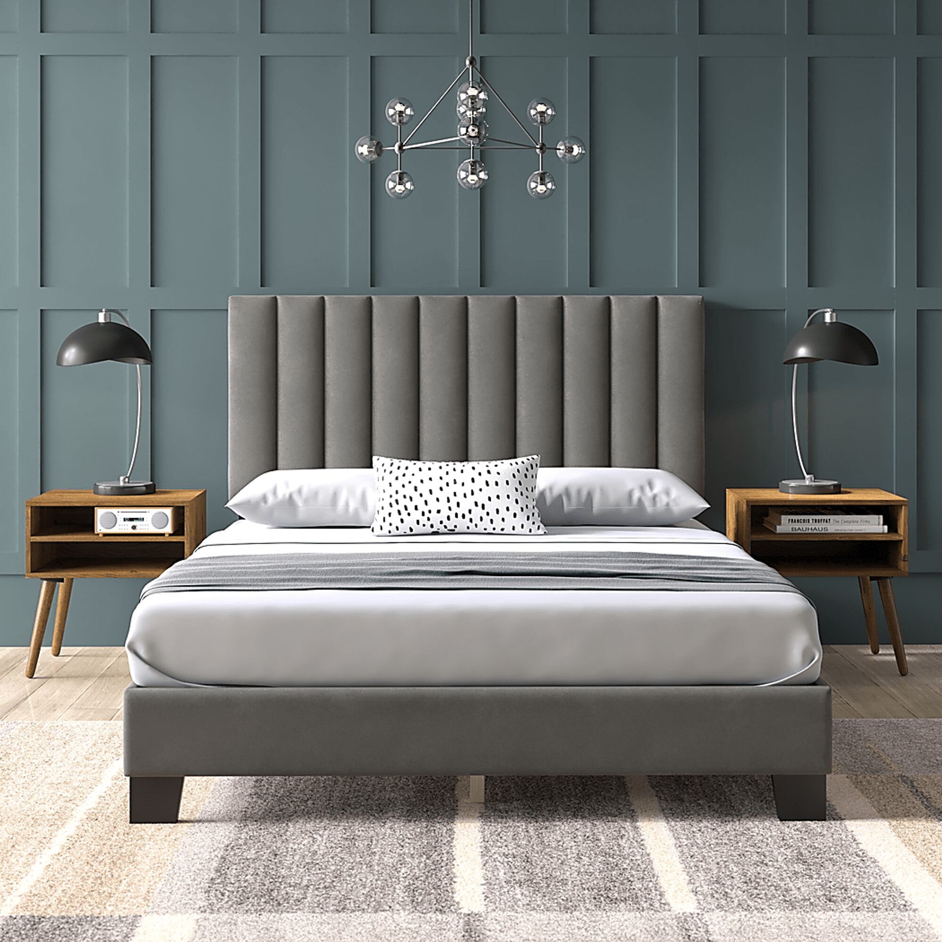Kekoa Gray 3 Pc Queen Platform Bed - Image 11