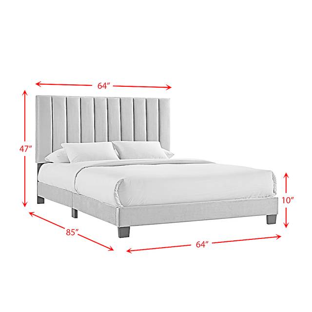 Kekoa Gray 3 Pc Queen Platform Bed - Thumbnail - Image 13