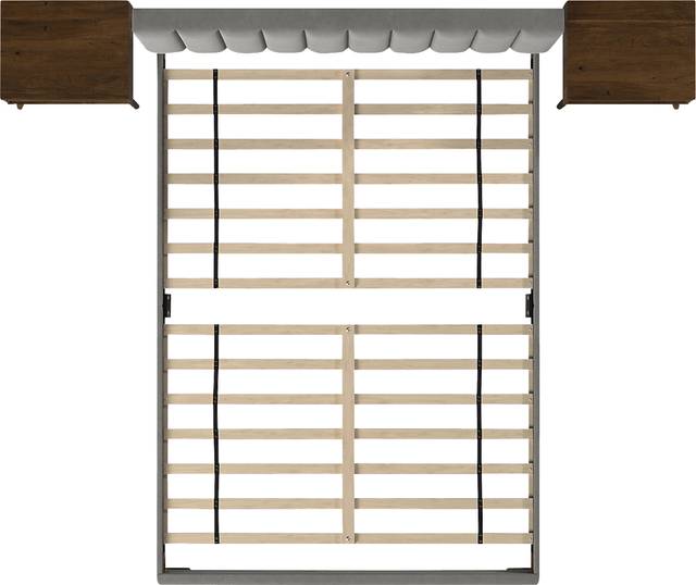 Kekoa Gray 3 Pc Queen Platform Bed - Thumbnail - Image 8