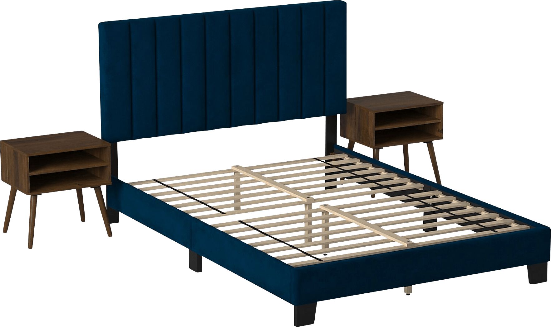 Kekoa Navy 3 Pc Queen Platform Bed Rooms To Go