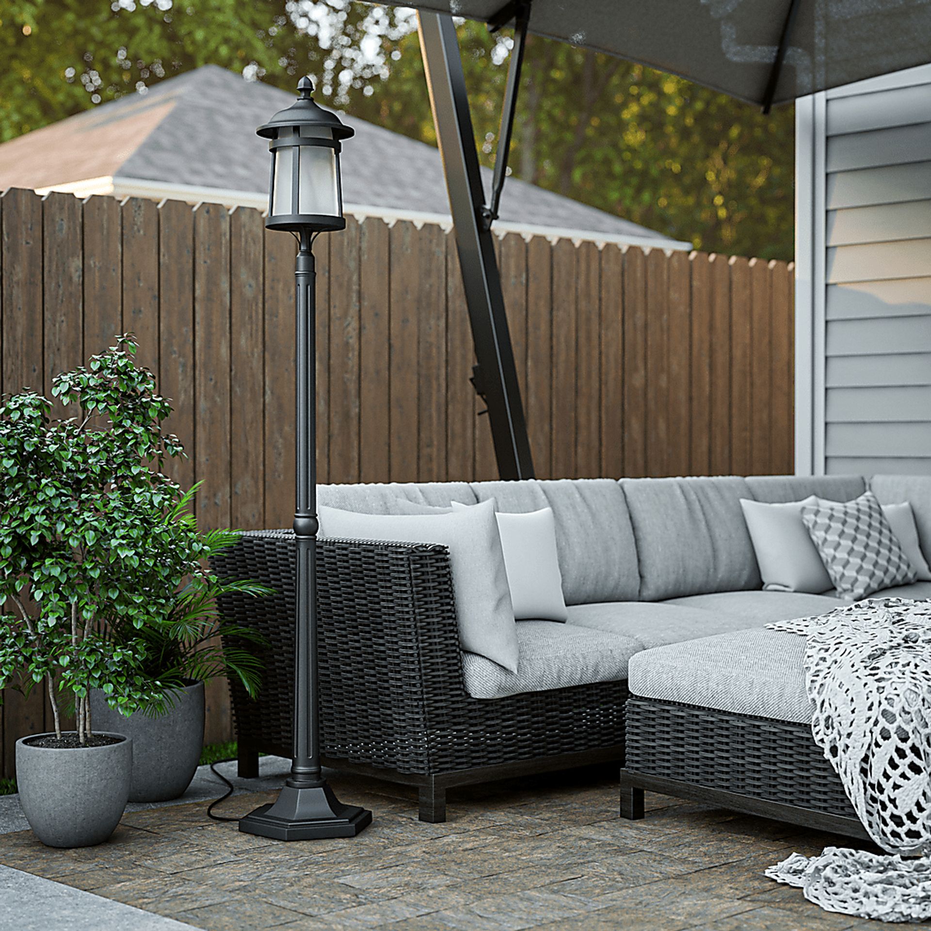 Kela Hills Black Floor Lamp - Image 2