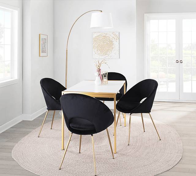 Kelann Black Side Chair, Set of 2 - Thumbnail - Image 9