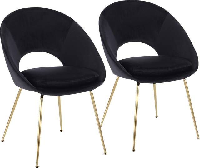 Kelann Black Side Chair, Set of 2 - Thumbnail - Image 1