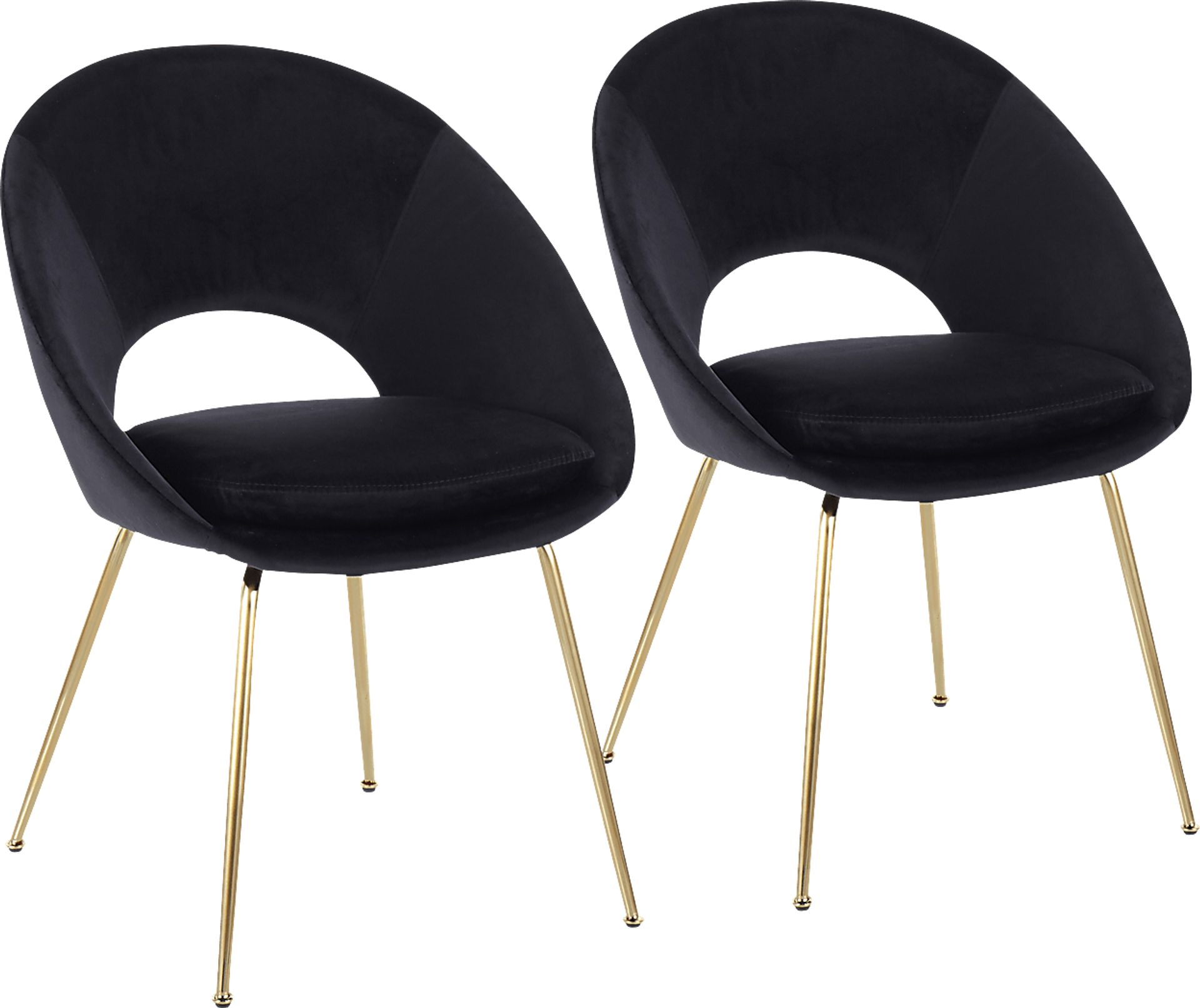 Kelann Black Side Chair, Set of 2 - Image 1