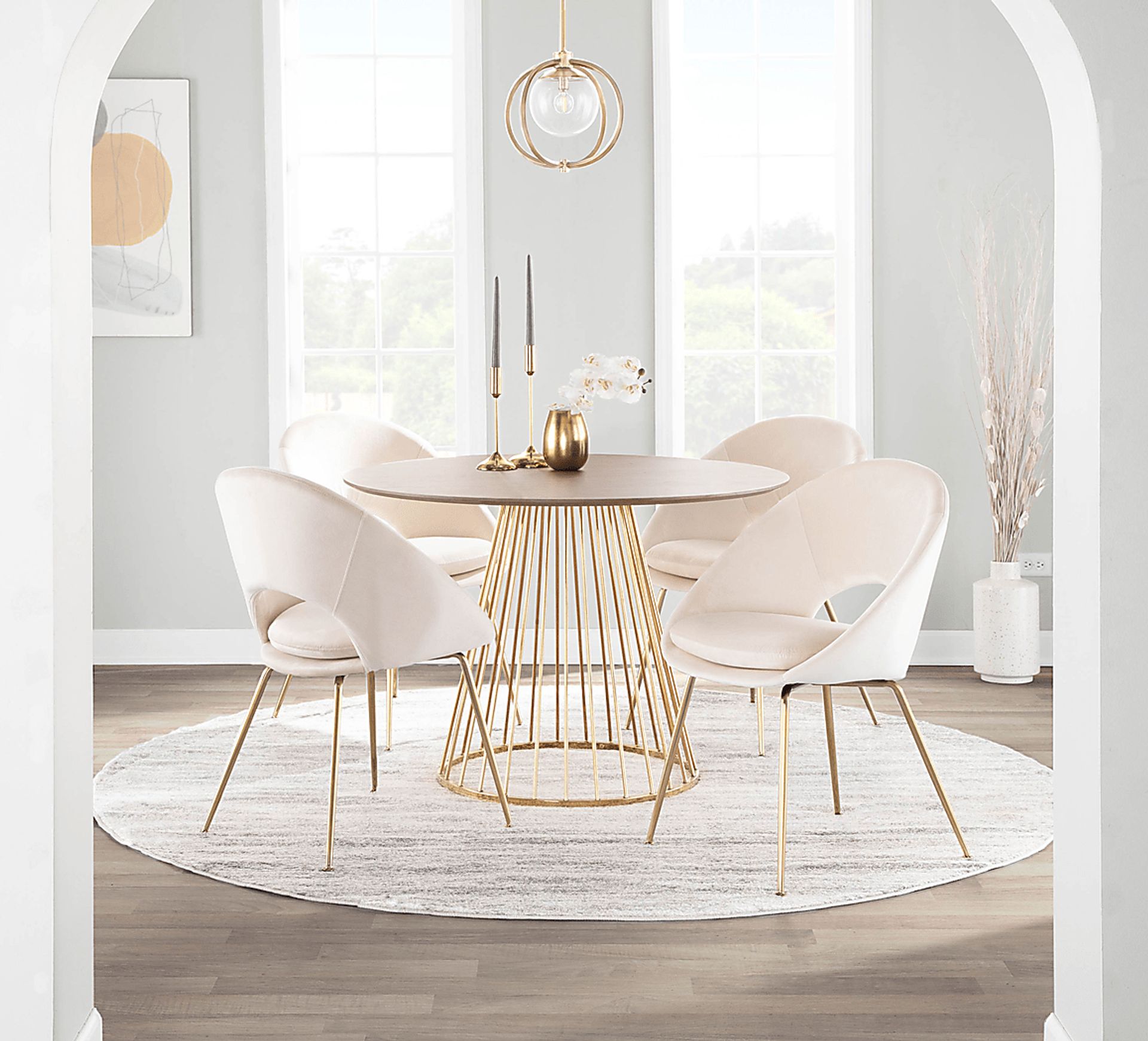 Kelann Cream Side Chair, Set of 2 - Image 9