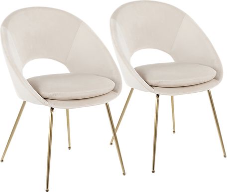 Kelann Cream Side Chair, Set of 2