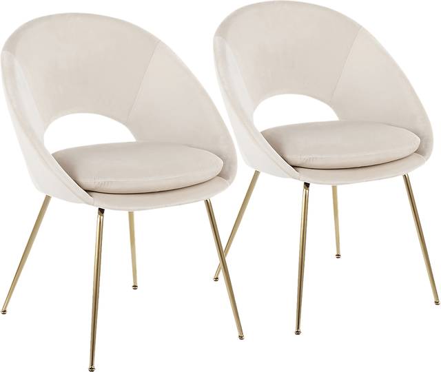 Kelann Cream Side Chair, Set of 2 - Thumbnail - Image 1