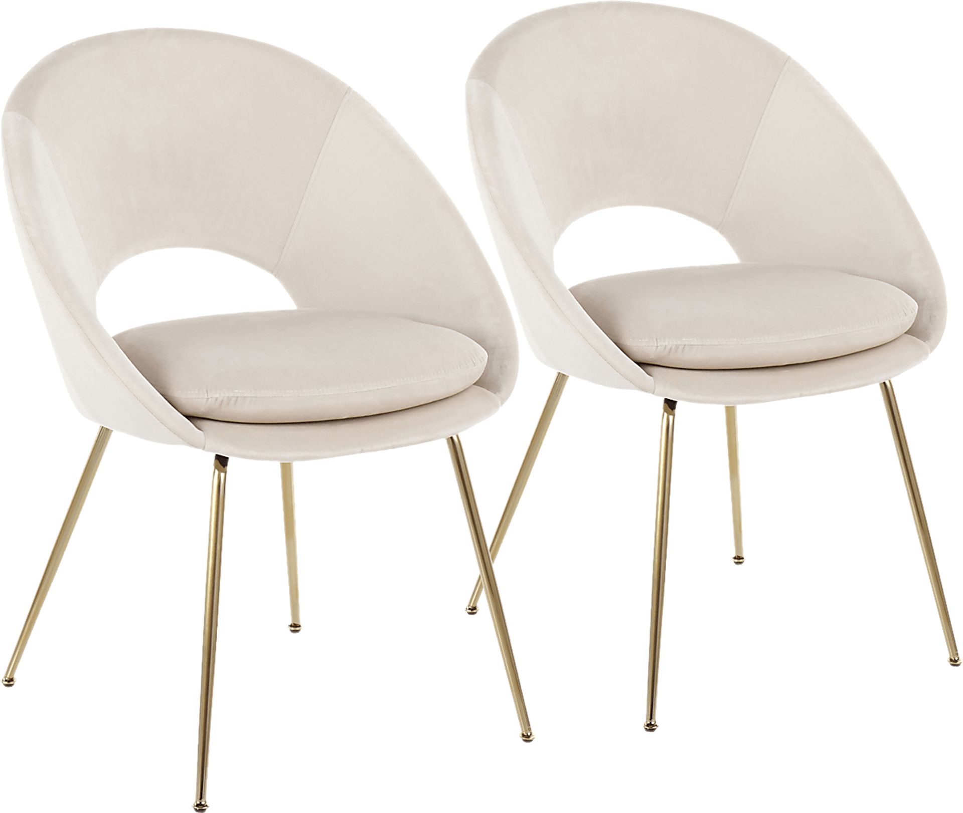 Kelann Cream Side Chair, Set of 2 - Image 1