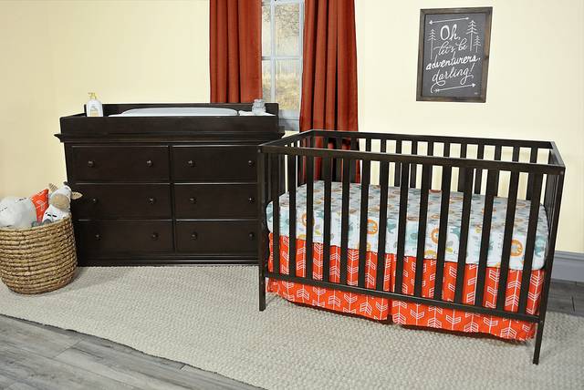Kids Kelby Cove Espresso Convertible Crib - Thumbnail - Image 2
