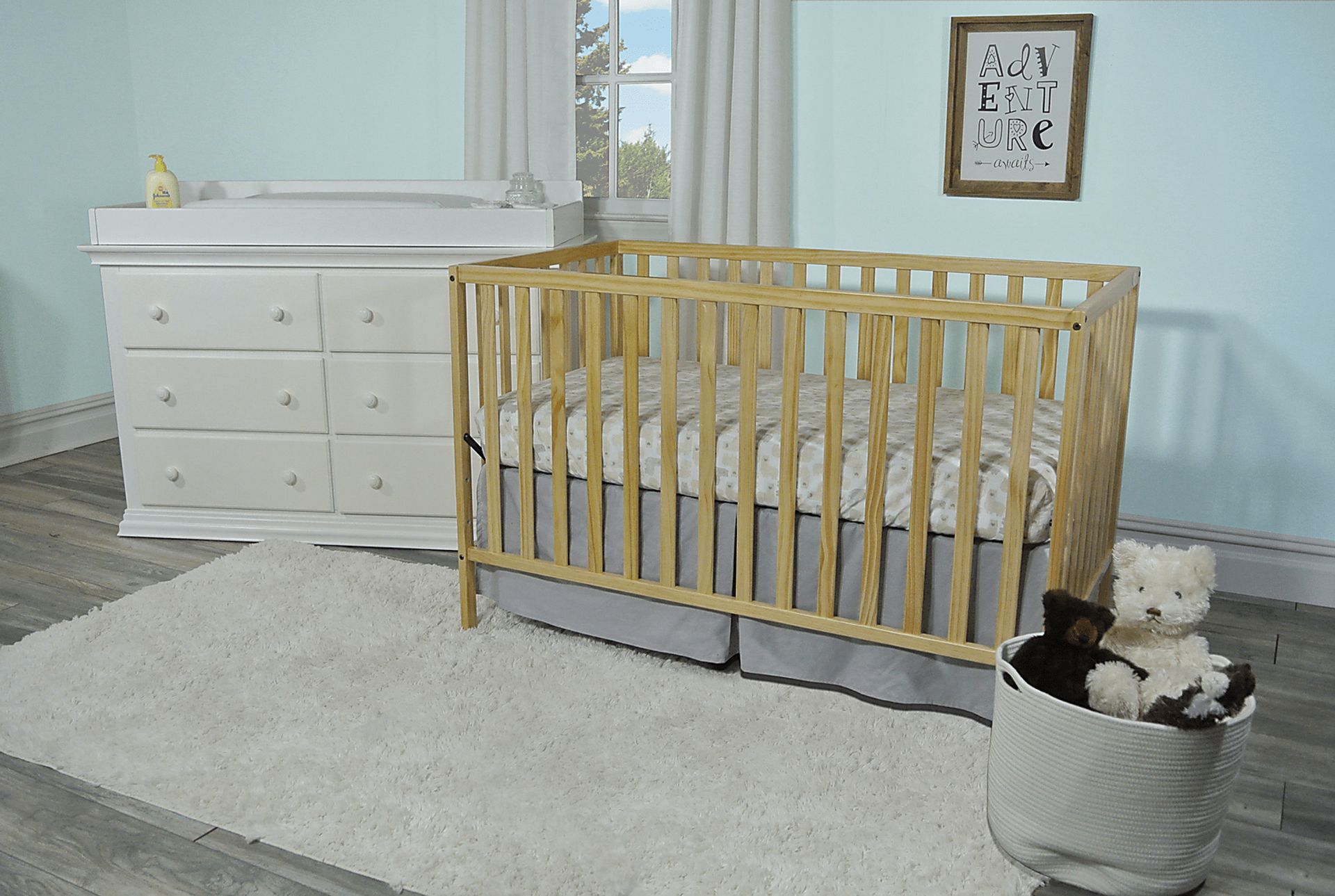 Kids Kelby Cove Natural Convertible Crib - Image 2