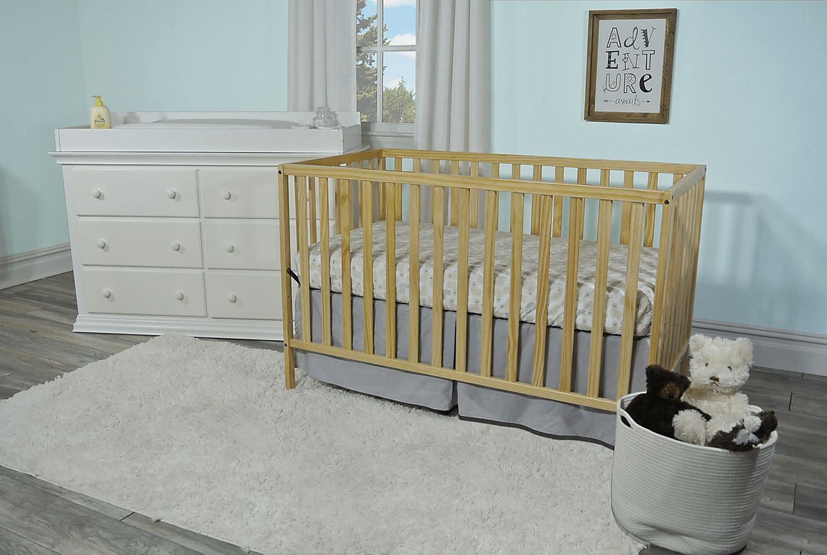 Kelby Cove Natural Light Wood Crib | Rooms to Go