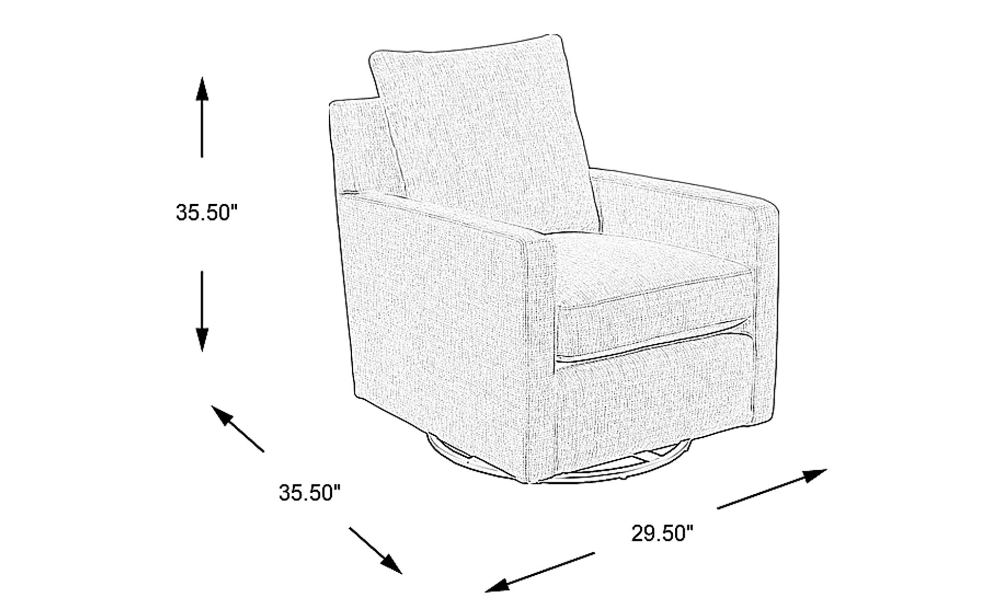 Dimension Image. Please refer to the Dimension Tab on this page for dimension details.