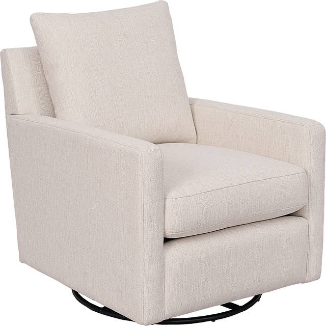 Kelfield Beige Swivel Chair - Thumbnail - Image 1