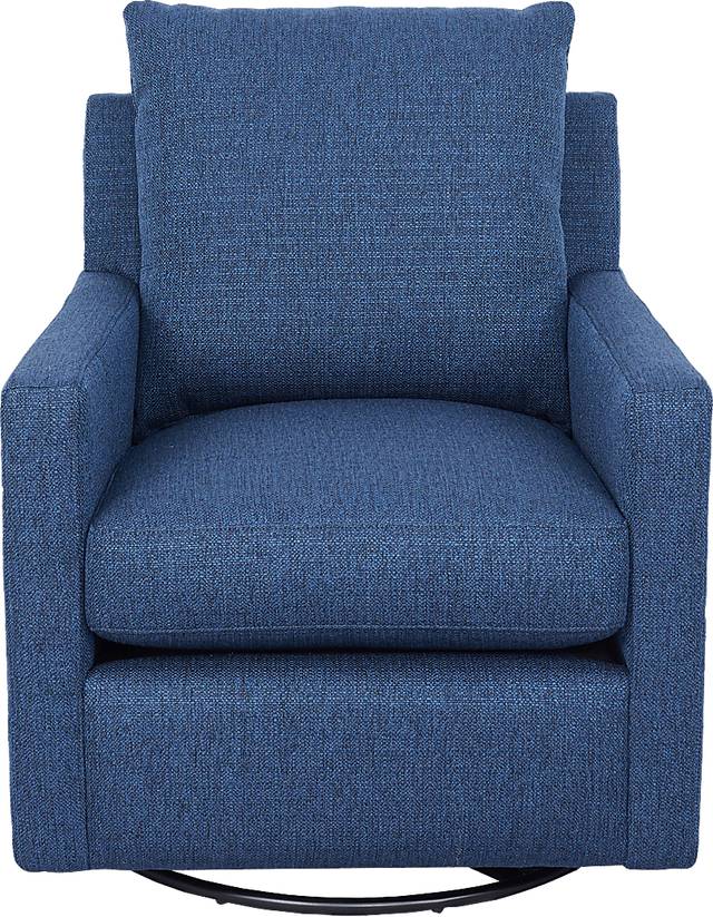 Kelfield Blue Swivel Chair - Thumbnail - Image 2
