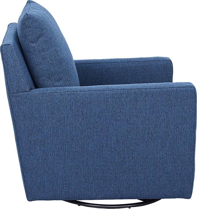 Kelfield Blue Swivel Chair - Thumbnail - Image 3