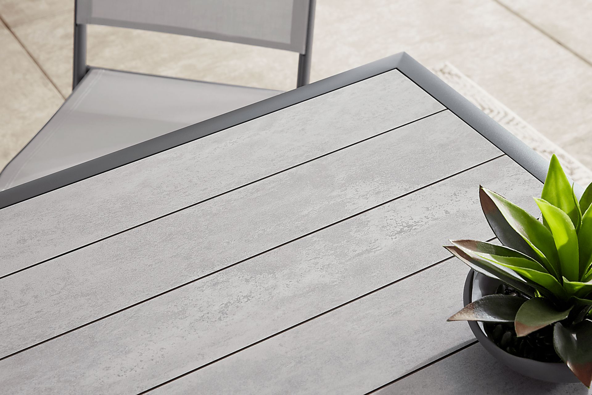 Kellen Charcoal Outdoor Dining Extension Table - Image 8